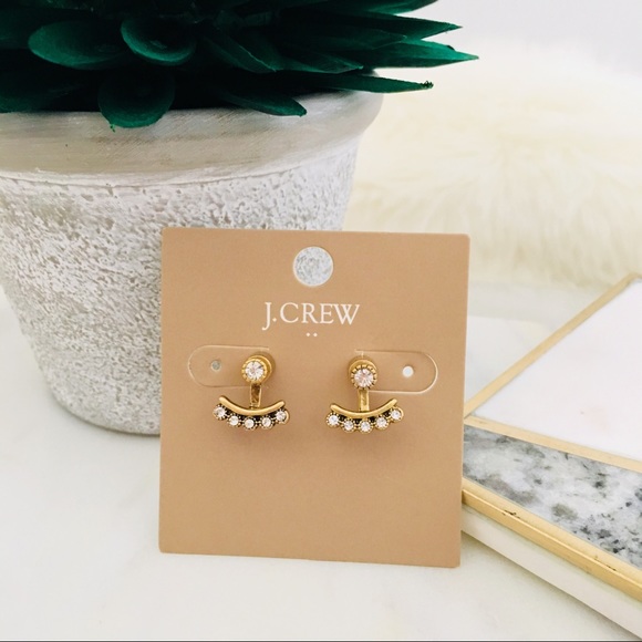 J. Crew Jewelry - J. CREW Ear Jackets Crystal